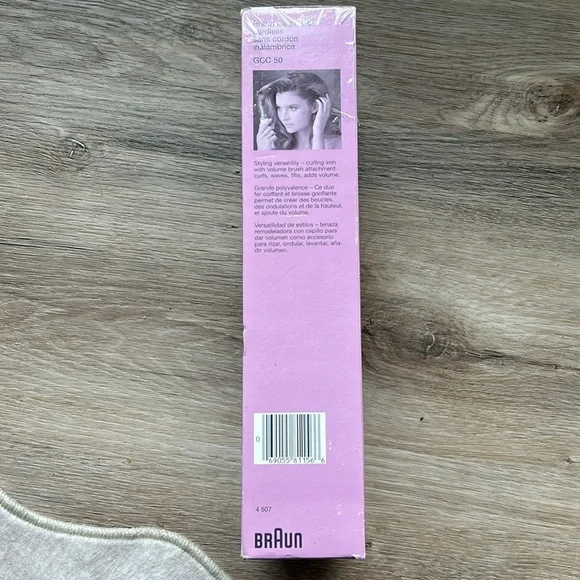 Braun Curl’n Go 3/4” Cordless Curling Iron & Brush w/Energy Cell NIP Vintage - Picture 4 of 12